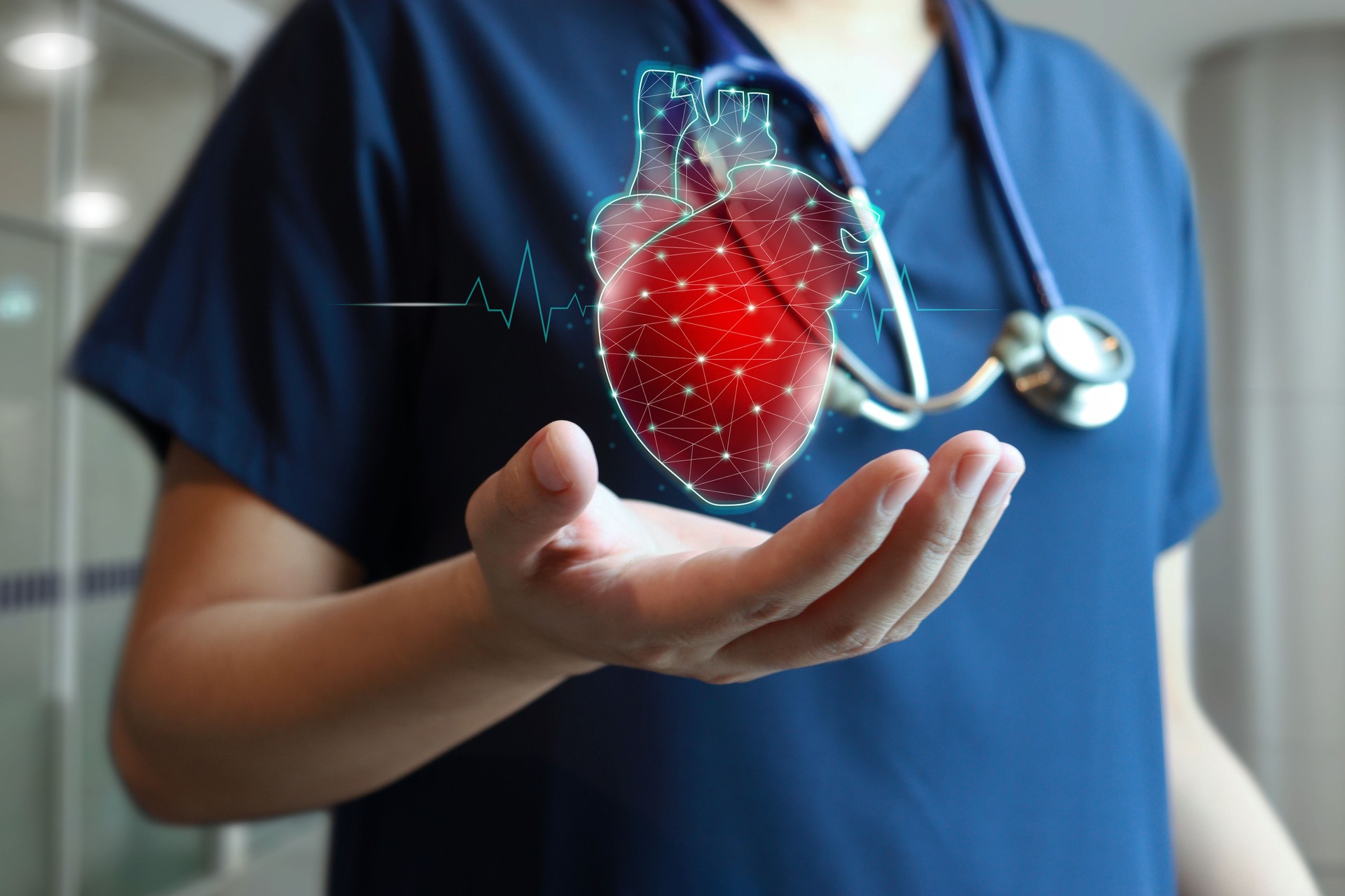 Heart disease, cardiology healthcare.